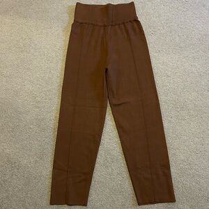 Silk & Salt Brown Knit Pants